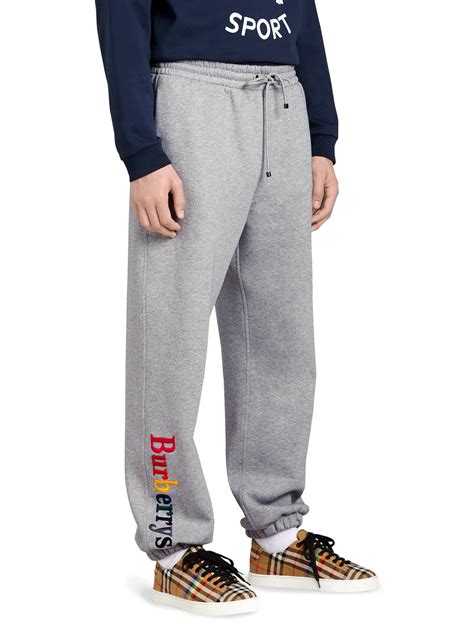 burberry grey sweatpants rainbow|burberry brit haleford wool sweatpants.